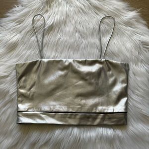 Silver Millau Cropped Tank